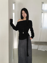 Cross strap drape T