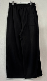 TRACK THREE LINE WIDE PANTS 🤍🎀 FLEECE- PICKABLE 💕🤎🖤5COLOR