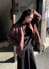  SUEDE BUTTON LINE JACKET