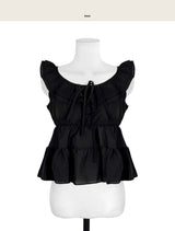 fitz frill & cancan sleeveless bl
