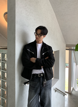 Underbar YKK Two-Way Single Suede Jacket
