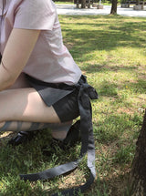 ミコンリボンストラップミニスカートパンツ