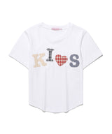 Bumpy Kiss Logo App Tee White (KIB6MFT503B)