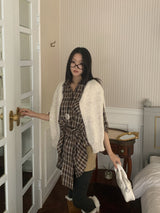Rook Waist Point Check Long Shirt