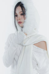 キャリーフードマフラー ivory