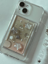 Milky Way Silver Star Resin Macafe Card Wallet