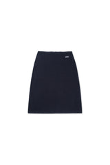 Nude midi skirt_navy