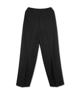 DOUBLE TUCK WIDE SLACKS_BLACK