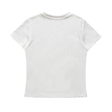リナフローラルロゴTシャツ