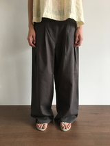 テッド ピンタック タブ パンツ (3color)