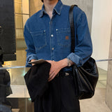 LMN Seattle Work Patch Denim Shirt (2 colors)