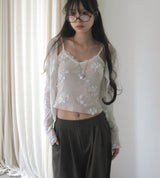 on fog flower sleeveless + slim cd SET