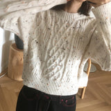 ナタボカシツイストラウンドニット