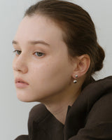 [Silver 925] Two Way Ball Earrings (L)