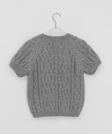 Shuel Wool Cable Short Sleeve Knit