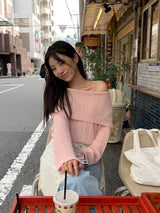 [MADE] Harmo layered knit skirt
