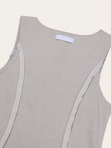 [S/S] ピグメントカッティングノースリーブトップ(3color)
