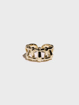 Multi Hash Tag Open Ring (Gold)