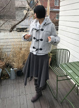 (WOOL) ブークレダッフルショートコート