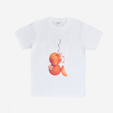 ピーチ & フラワーTシャツ