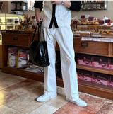 LMN Two Tuck Patch Side Banding Wide Pants (3 colors)