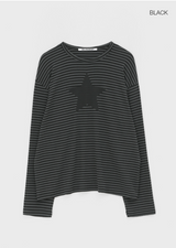 [MADE] ラクトストライプ長袖Tシャツ