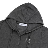 シアンフードネックワンピース (4COLOR)