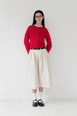 KIRSH PLAIN SOFT TOUCH CARDIGAN - RED  