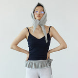 Ruffle bra top_navy