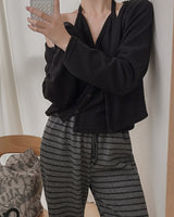 Delron Halter Layered Cardigan