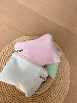ソフトコットン フラットポーチ - ピンク, Sサイズ