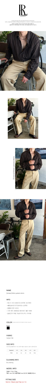 [UNISEX] Ethnic pattern shirts