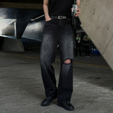 LMN Fog Vintage Wide Denim Pants (black)