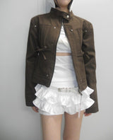 FRILL MICRO PANTS (WHITE)