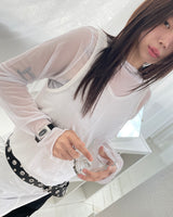 Flat Ring Motion Necklace