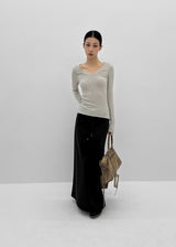[MADE] Janice Banded Long Skirt