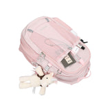 CARABINER MESH BACKPACK / PINK