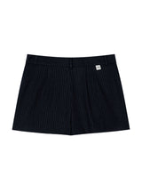 ストライプ プリーツ パンツ(NAVY)