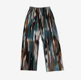 yellow-colored patterned pants