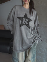 R Star Pigment Loose Fit Long Sleeve