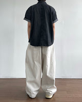 Herringbone Pintuck Balloon Pants