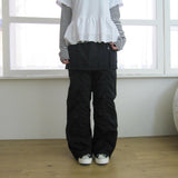 Shirred Skirt Pants