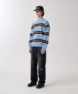 MESH STRIPE KNIT