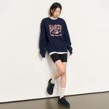 UNISEX EARTH Graphic Over Sweat [NAVY]