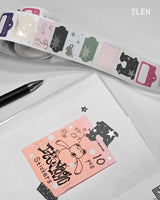 Silver Foil Label Writable Paper Kiss Cut Tape