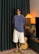 White Bermuda pants