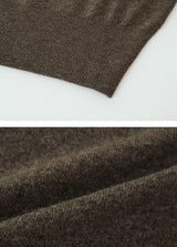 Basic Wool V-neck Loose Knit (5color)