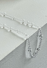 clear quartz necklace