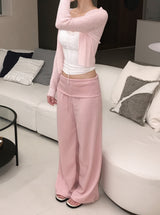ルミエール シアー サマー リブニットカーディガン