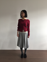 Rosé banding cutout skirt (3color)